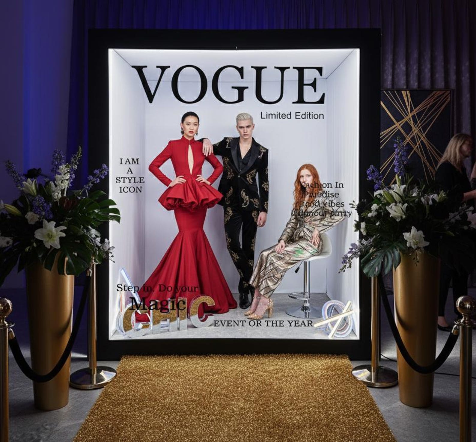 Vogue Magazine Photo Booth Frame | Photo Box | Customized Wedding ...