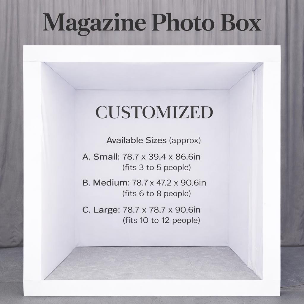 Vogue Magazine Photo Booth Frame | Photo Box | Customized Wedding ...