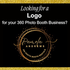 360 Photo Booth Logo: DIY Canva Template (Digital Download)