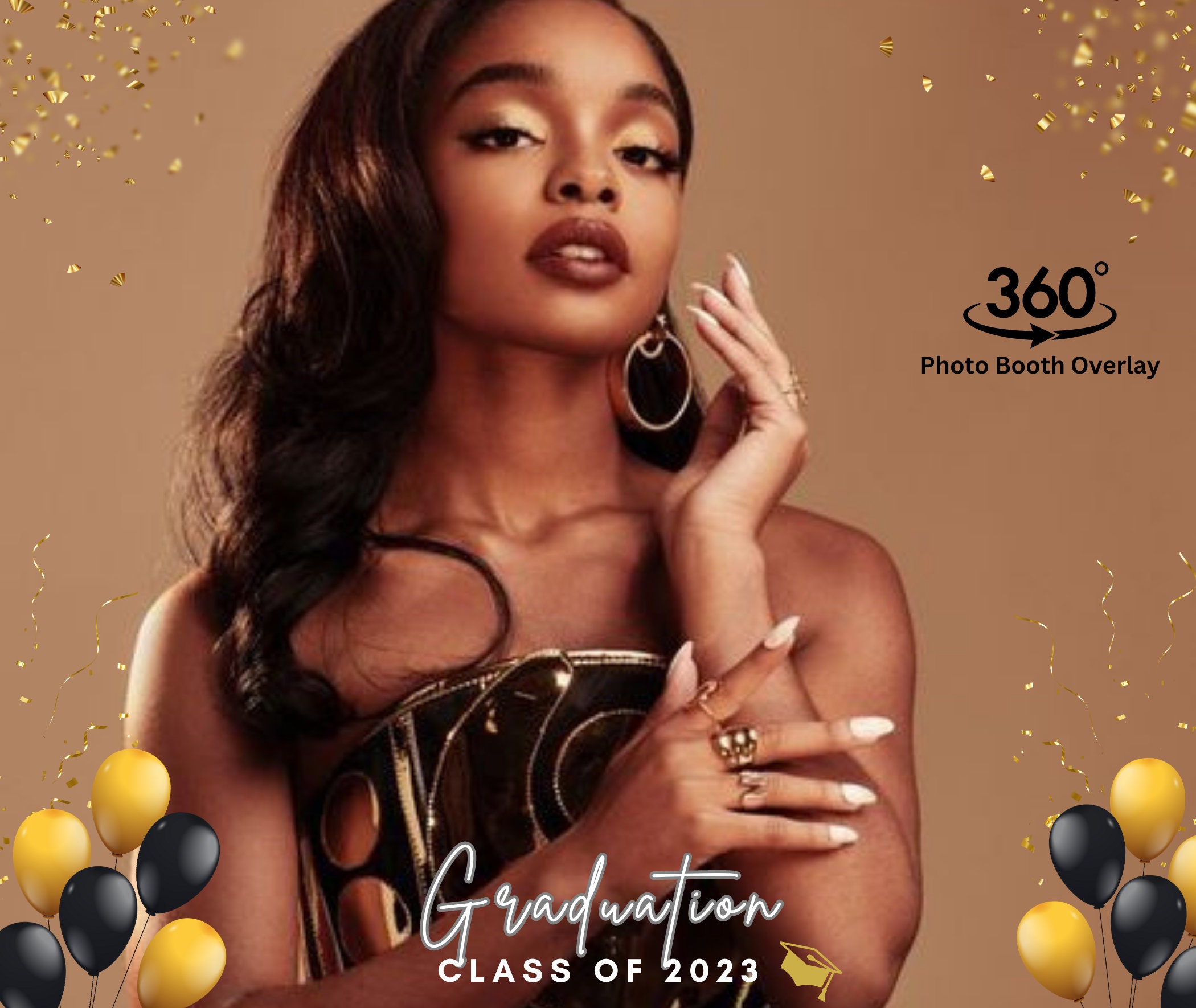 Graduation 360 Overlay, 360 Photo Booth Overlay, 360 Booth Overlay, 360 ...