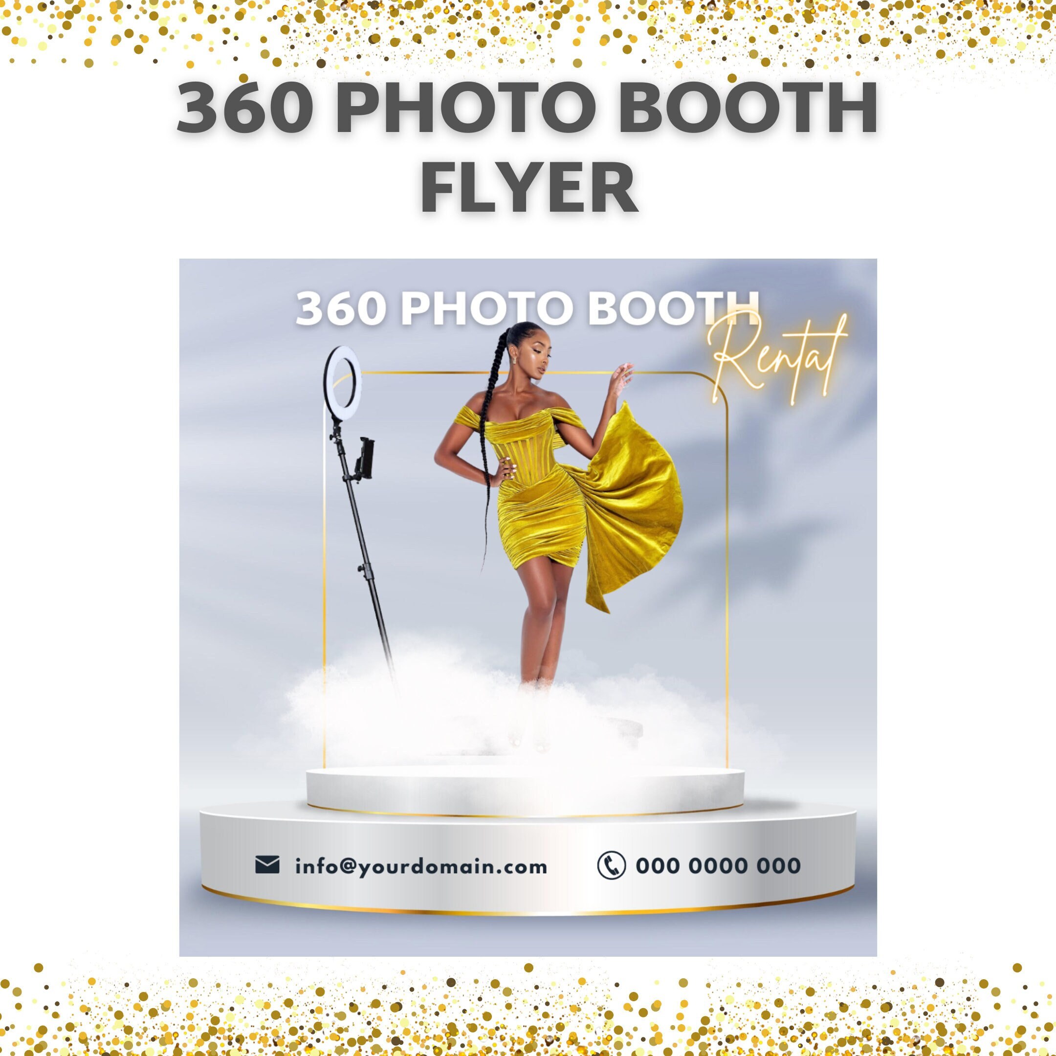 360 Photo Booth Flyer Template 360 Photobooth Flyer 360 Flyer 360