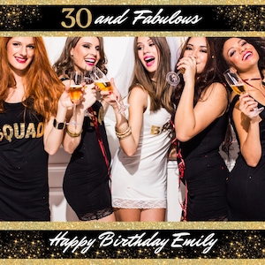 Birthday Photo Booth Frame | Customizable Birthday Photobooth Template | Instant Digital Download | Perfect for Parties & Celebrations