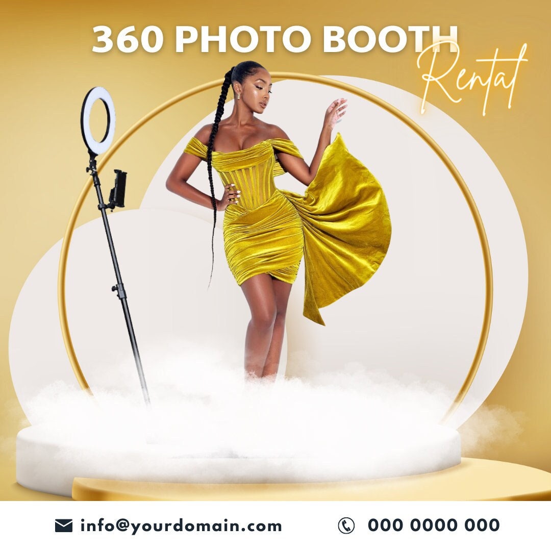 360 Photo Booth Flyer Template 360 Photobooth Flyer 360 Flyer 360