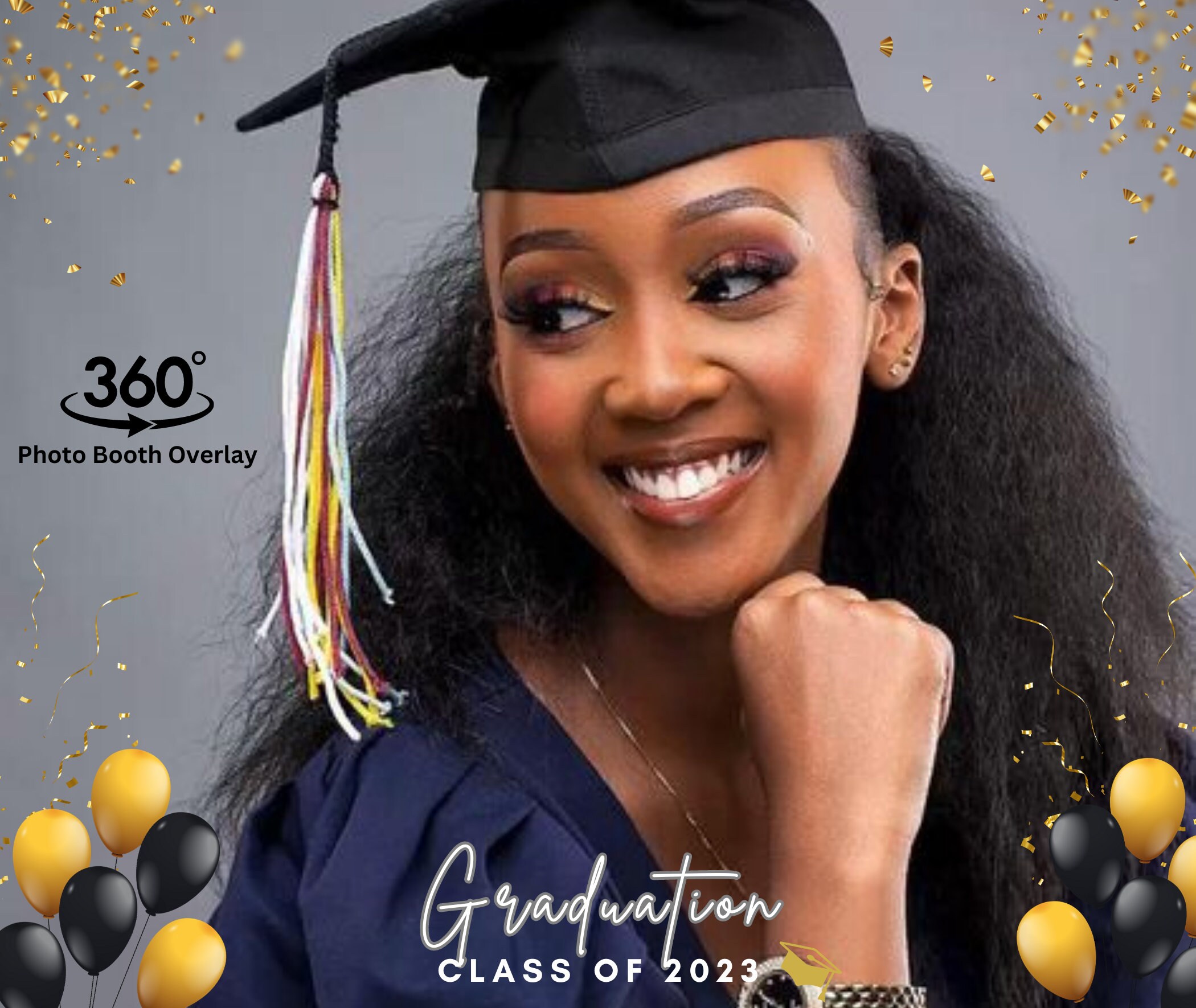 Graduation 360 Overlay, 360 Photo Booth Overlay, 360 Booth Overlay, 360 ...