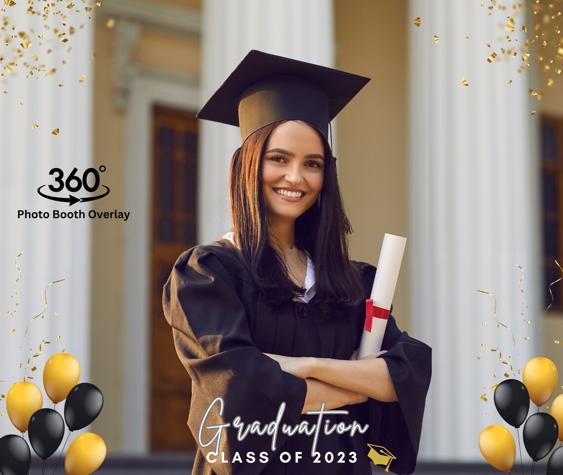 Graduation 360 Overlay, 360 Photo Booth Overlay, 360 Booth Overlay, 360 ...