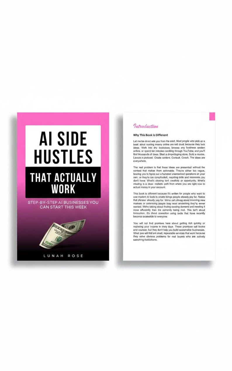ai side hustles ebook, ai side hustle guide, how to make money with ai, work from home, stay at home mom income, ai business ideas, online income guide, side hustle ideas that actually work, ai for beginners guide, earn money online pdf, remote work ideas, passive income guide, ai services, use chatgpt to make money, online business for beginners, realistic side hustles, business ideas using ai, work from home guide, start online business, digital download, ebook, how to make money with chatgpt