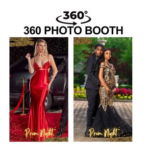 Prom Night 360 Photo Booth Overlay, Prom 360 Spin Video Booth Overlay Template, Prom 360 Photobooth Overlay, Prom Spinner Booth Overlay
