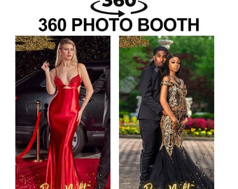 Prom Night 360 Photo Booth Overlay, Prom 360 Spin Video Booth Overlay Template, Prom 360 Photobooth Overlay, Prom Spinner Booth Overlay