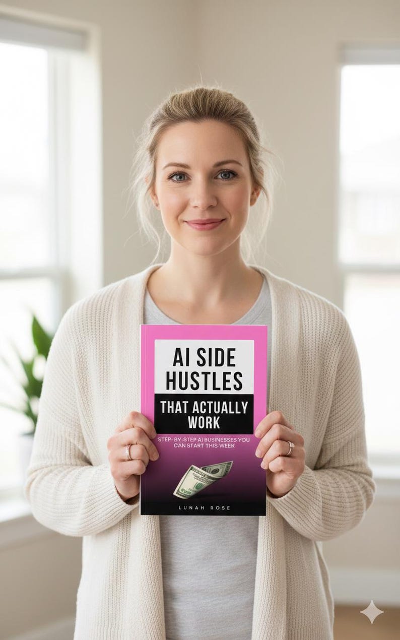 ai side hustles ebook, ai side hustle guide, how to make money with ai, work from home, stay at home mom income, ai business ideas, online income guide, side hustle ideas that actually work, ai for beginners guide, earn money online pdf, remote work ideas, passive income guide, ai services, use chatgpt to make money, online business for beginners, realistic side hustles, business ideas using ai, work from home guide, start online business, digital download, ebook, how to make money with chatgpt