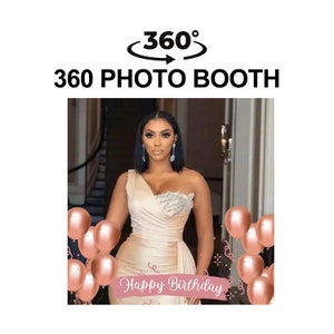 Birthday Overlay, 360 Photo Booth Overlay, Pink 360 Video Booth Overlay, 360 Spin Video Overlay, 360 Photobooth Overlay, 360 Spinner Booth