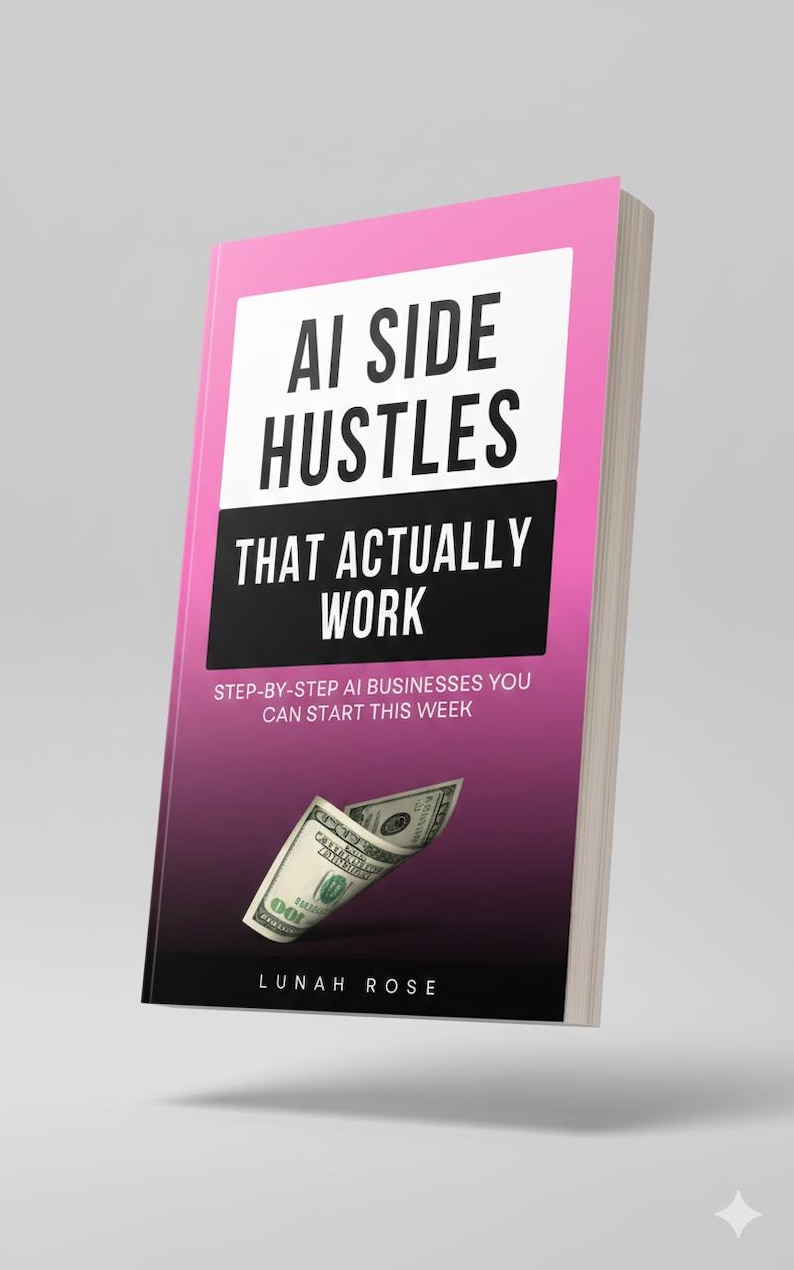 ai side hustles ebook, ai side hustle guide, how to make money with ai, work from home, stay at home mom income, ai business ideas, online income guide, side hustle ideas that actually work, ai for beginners guide, earn money online pdf, remote work ideas, passive income guide, ai services, use chatgpt to make money, online business for beginners, realistic side hustles, business ideas using ai, work from home guide, start online business, digital download, ebook, how to make money with chatgpt
