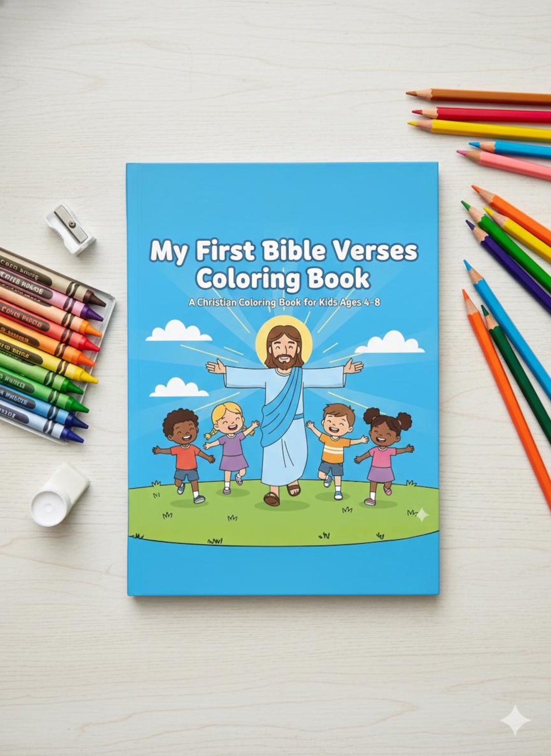 My First Bible Verses Coloring Book for Kids 4–8 | Christian Coloring ...