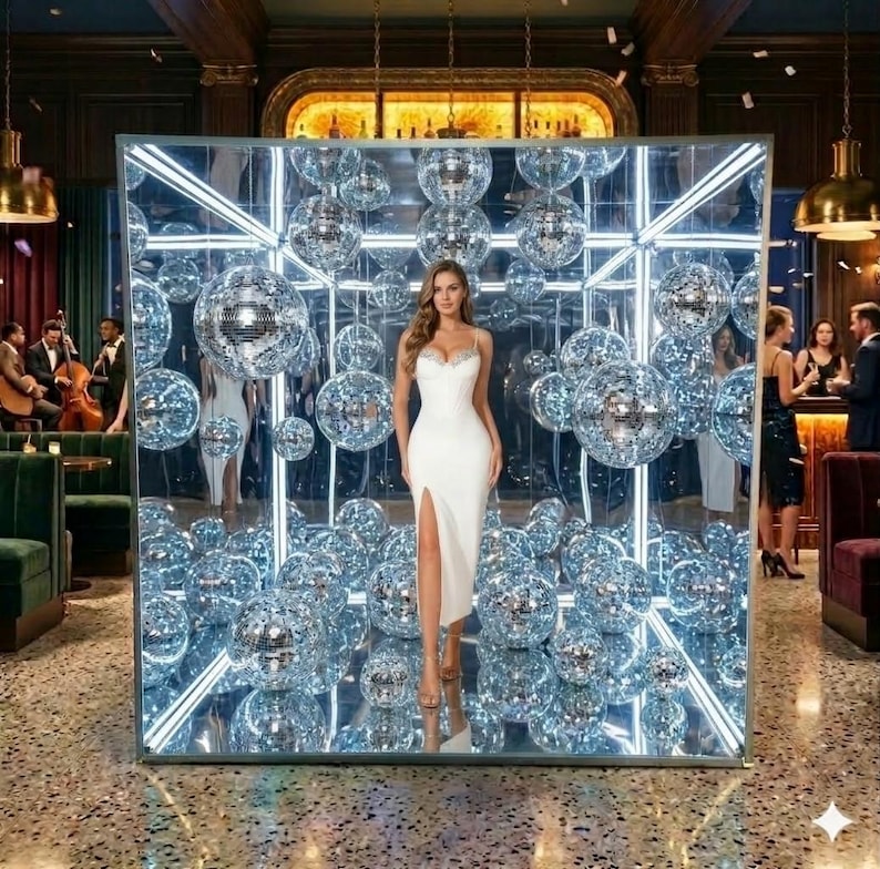Silver Mirror Cube Photo Booth | Reflective Photo Booth Box | Luxury ...