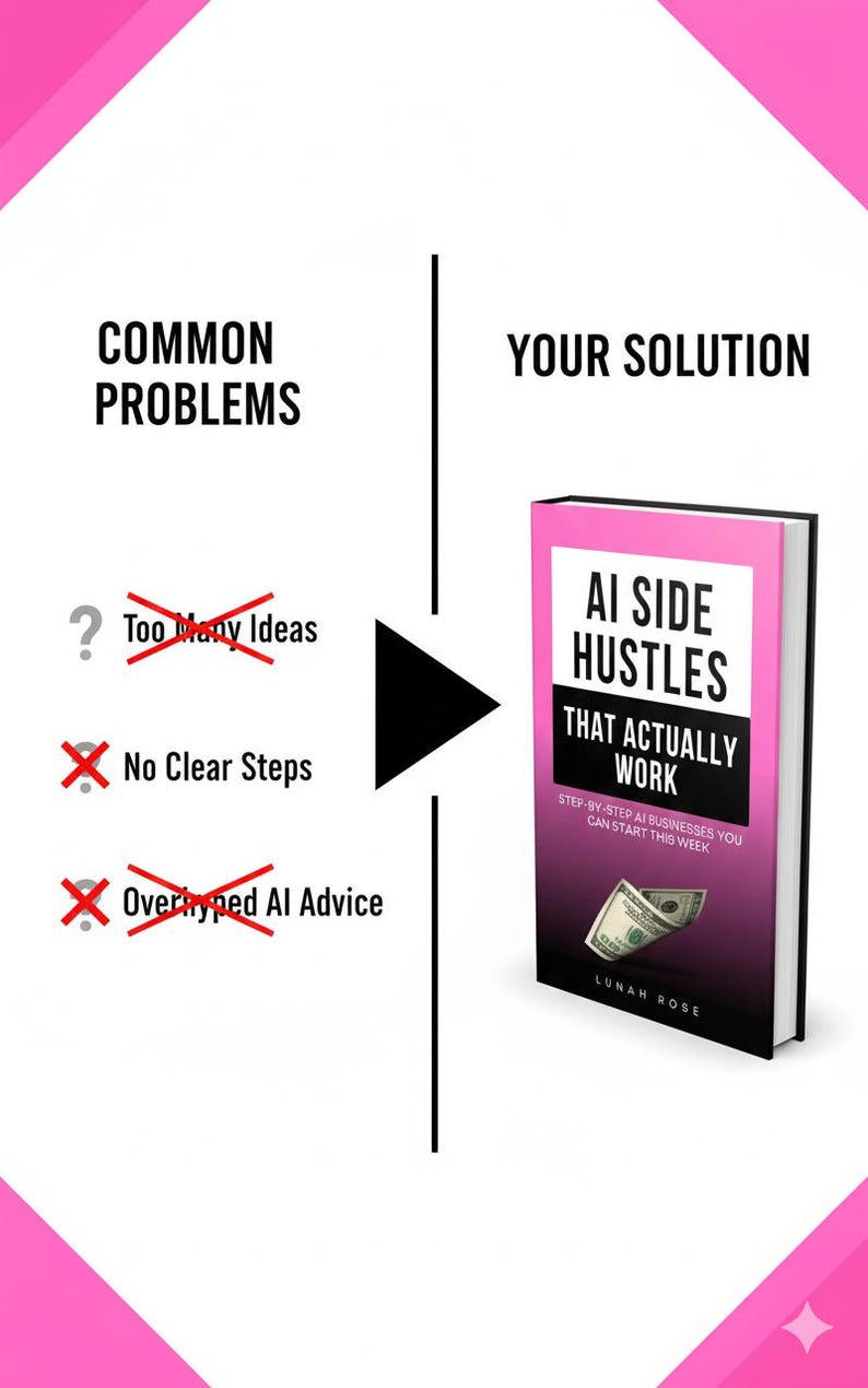 ai side hustles ebook, ai side hustle guide, how to make money with ai, work from home, stay at home mom income, ai business ideas, online income guide, side hustle ideas that actually work, ai for beginners guide, earn money online pdf, remote work ideas, passive income guide, ai services, use chatgpt to make money, online business for beginners, realistic side hustles, business ideas using ai, work from home guide, start online business, digital download, ebook, how to make money with chatgpt