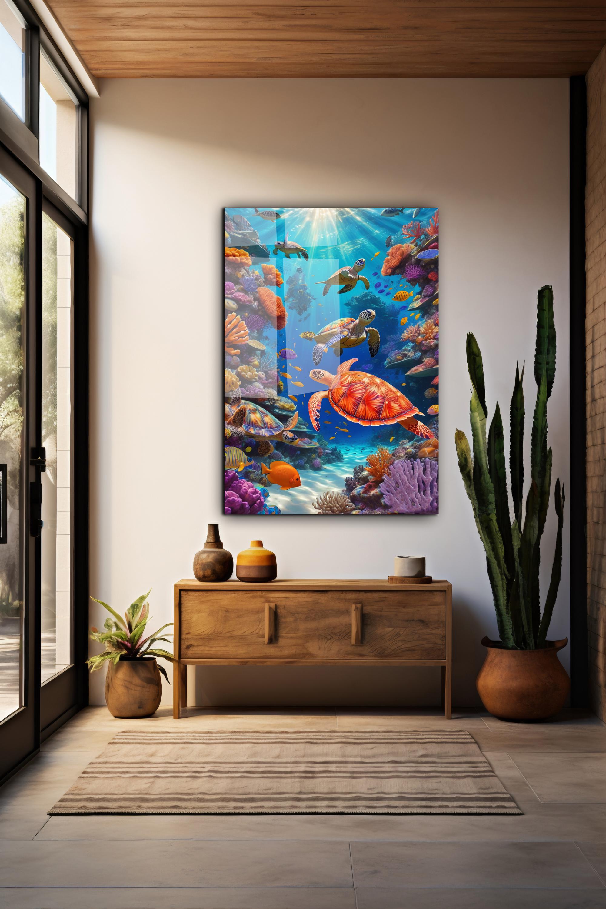 Sea Creatures Wall Art , Fishes Wall Art , Ocean Wall Art , High ...