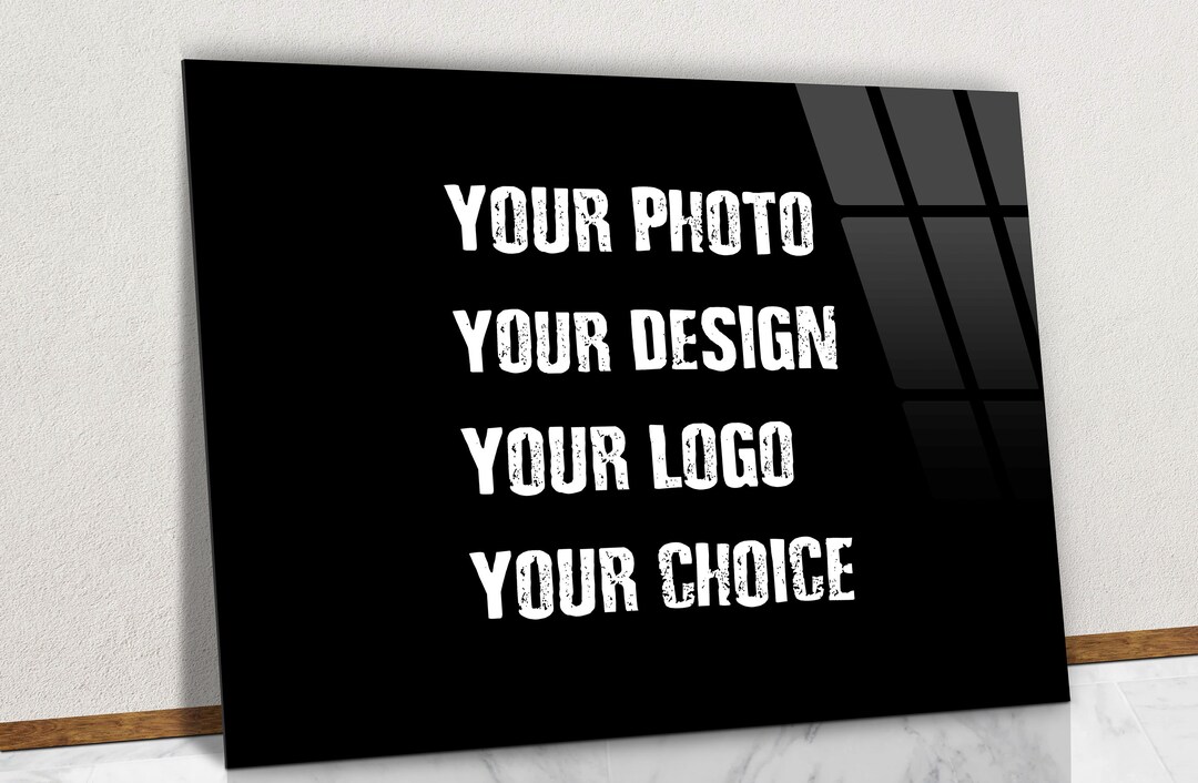 Custom Glass Wall Art, Family Glass Wall Art Photo, Personalized Custom Glass Print, Personalize