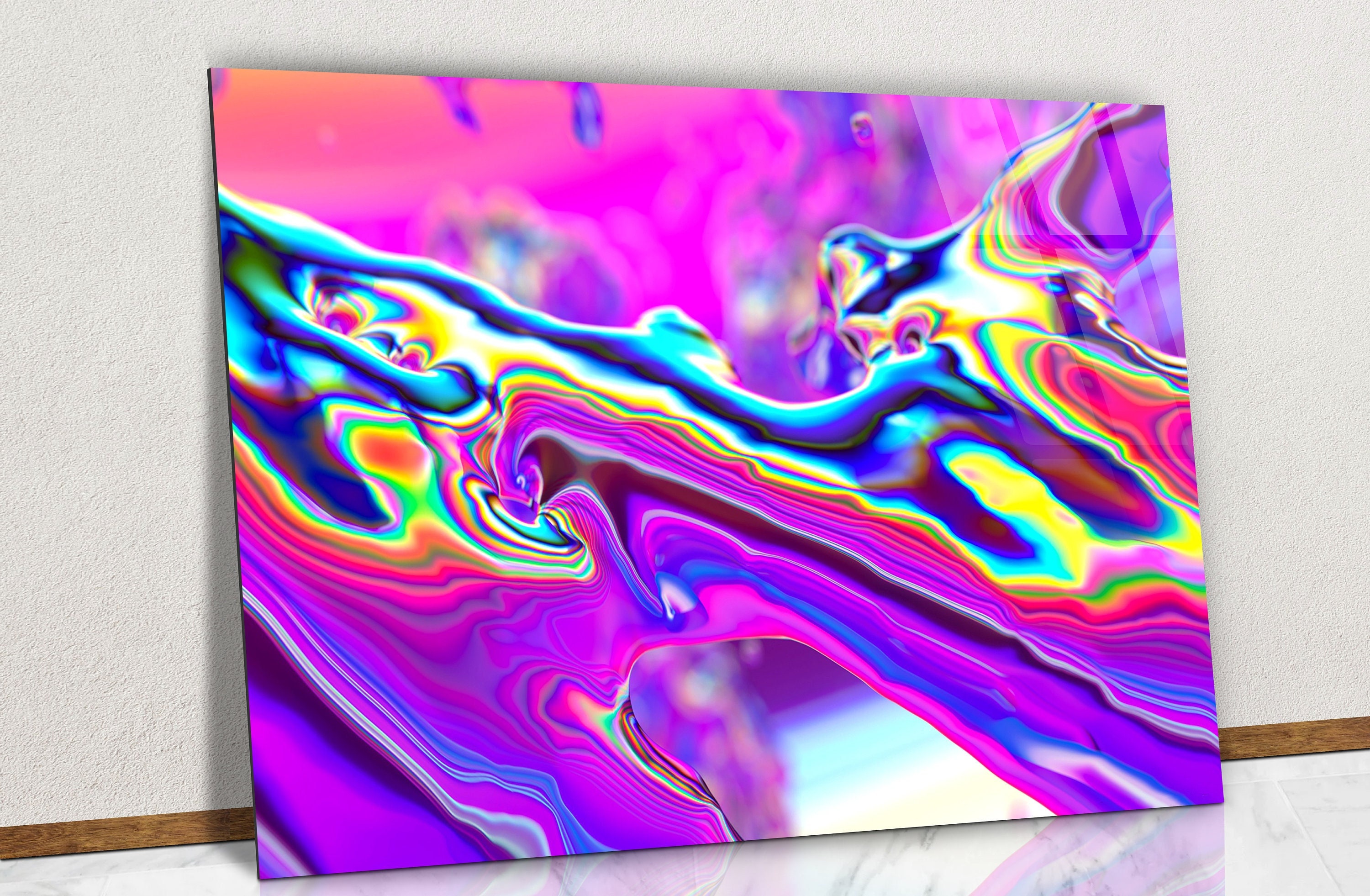 Large Neon Painting - Etsy