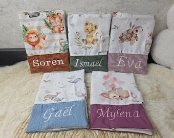 Funda personalizada para el libro de registro de salud del bebé, nombre bordado, funda para el libro de registro de salud, regalo para baby shower para niña o niño.