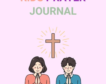 Kids Prayer Journal | Christian Devotional, Gratitude Prompts (Printable PDF)
