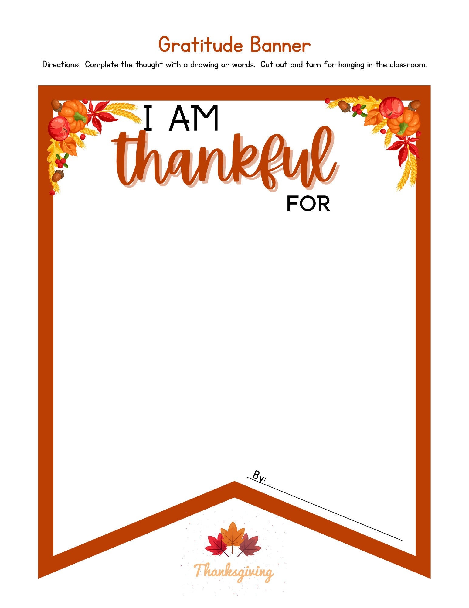 I Am Thankful for Printable - Etsy