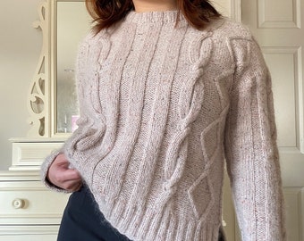 Leo's Cabled Sweater | DIGITAL KNITTING PATTERN