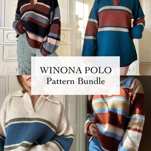 Winona Polo Pattern Bundle | DIGITAL KNITTING PATTERN