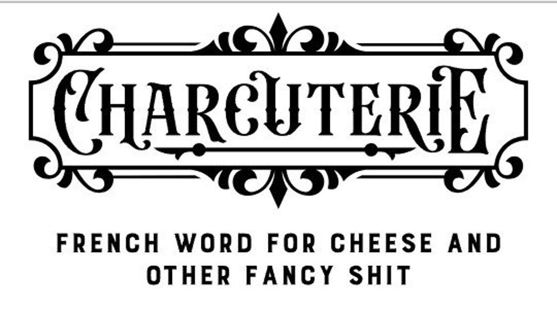 Charcuterie Board Funny Digital Cut File SVG Kitchen Svg Etsy Canada