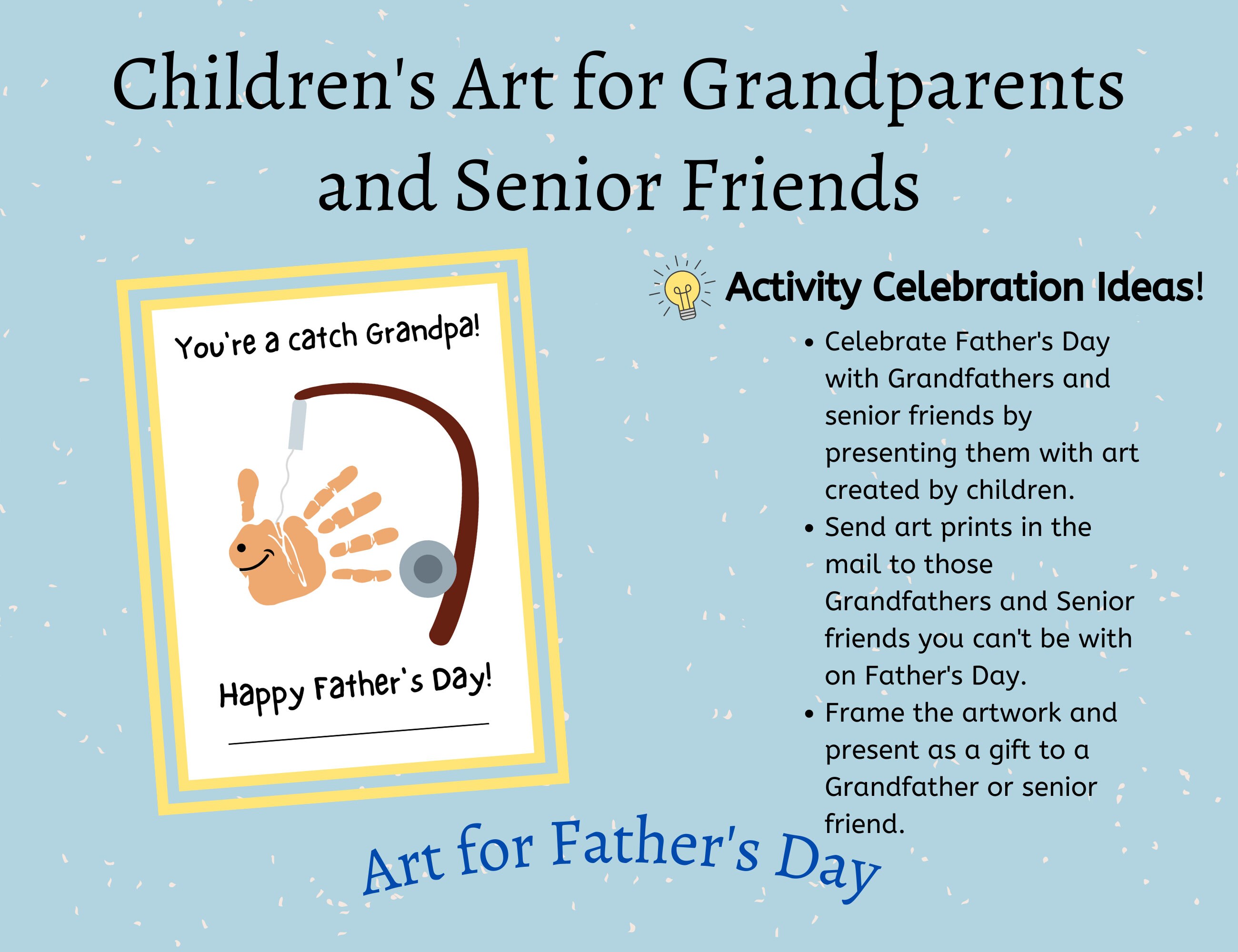 Children's Art for Grandparents and Senior Friends-art for Father's Day ...