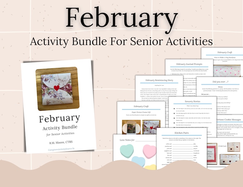 February Activities for Seniors, Dementia Activities, Memory Care ...