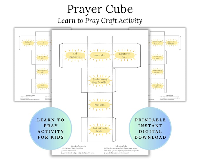 Prayer Popcorn Activity for Kids, Learn to Pray Activity, Teach Kids ...