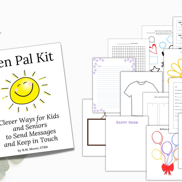 Pen Pal Kit Clever Ways for Kids and Seniors to Send Messages and Keep in Touch