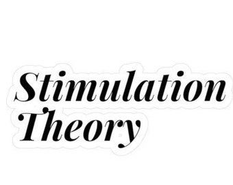 Calcomanías de vinilo de corte de beso de teoría de estimulación pegatinas humorísticas divertidas conscientes