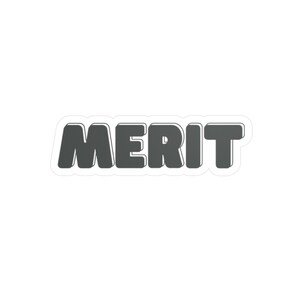 Merit Sticker Kiss-Cut Vinyl Decals Conscious  High Vibrational Stickers