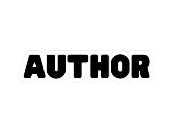 Author Sticker Kiss-Cut Vinyl Decals Conscious High Vibrational Stickers
