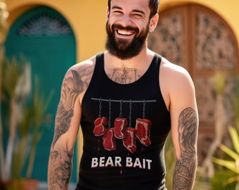 Bear Bait Meat Hook Men's Tank Top - Gay Bear Attraction Apparel