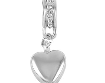 Asche Schmuck Charme Herz Urne Charm für Armband, Haustier-Memorial Bead