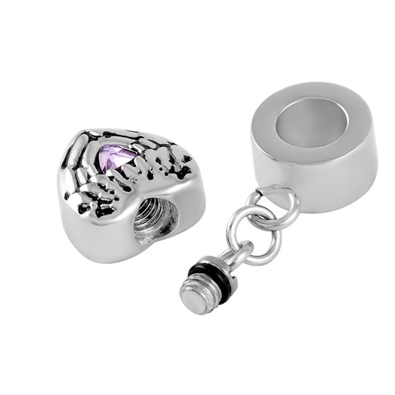 HOT Heart Charm Pet Ashes Pandora Charm Ashes Urn Heart
