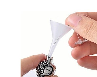 Cremation Jewellery Funnel fill kit for small mini miniature urn pendant with poker stick with instructions (pendant not included)