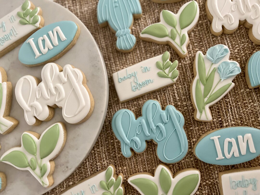 Baby in Bloom Baby Shower Cookies Etsy