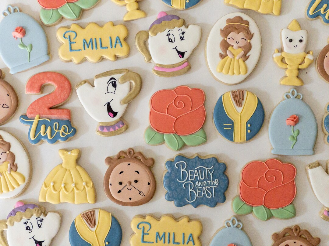 Beauty and the Beast Cookies - Etsy