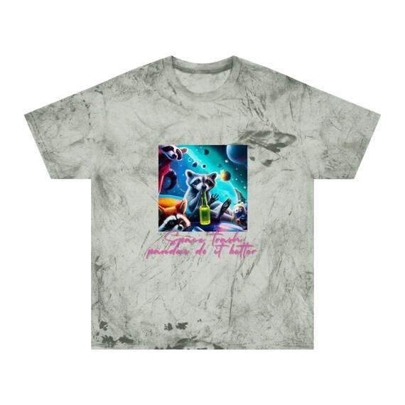 Space Trash Pandas Do It Better Unisex Color Blast T-shirt 