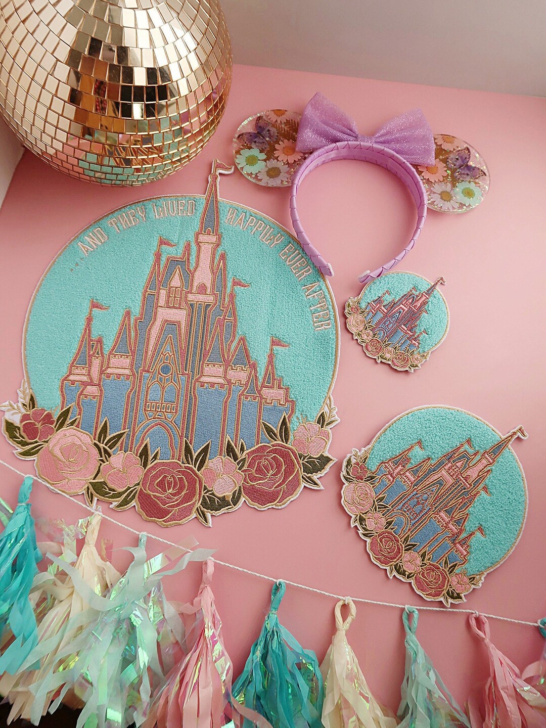Disneyworld Castle Patch, Iron on Patch, Sew on Patch, Patches for