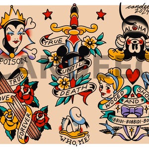 MAGICAL WORLD Tattoo Flash