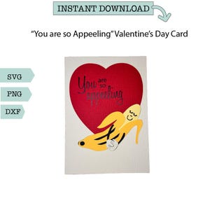 You are so Appeeling Valentinstag Cutout Card SVG / Sublimation, Karte, Valentinstag, Lustig, Cricut, Silhouette, Brother Scan n Cut