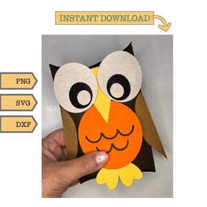 Halloween, équinoxe d'automne, hibou, boîte à coussins, coffret cadeau, cadeau pour elle, travaux manuels d'automne, projet Cricut, projet silhouette, amateurs de chouettes, automne