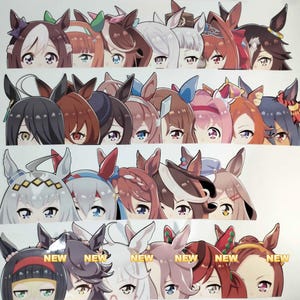 Umamusume Pretty Derby Peeker Vinyl Stickers