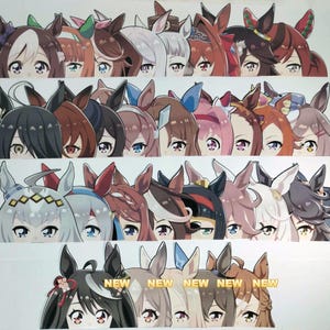 Umamusume Pretty Derby Peeker Vinyl Stickers