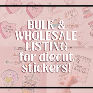 Gestanste stickers in bulk en groothandel, aangepaste stickers in bulk, maak je eigen variatiepakket, holografische stickers, stickerbundel van 2 en 3 inch