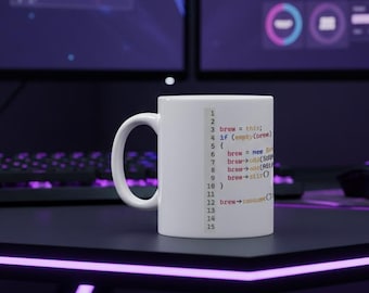 Coder programmeur koffiemok. Cadeau voor ontwikkelaar of software-engineer