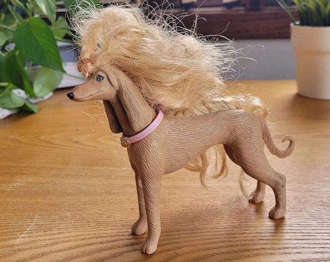 Vintage Barbie Dog Afgan Barbie Dog Dog for Vintage Barbie Collection Afghan Hound Barbie Afghan